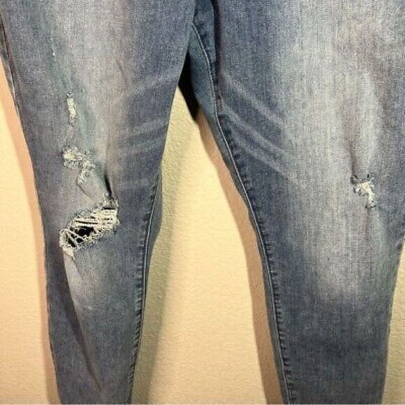 Blank NYC womens distressed high rise skinny denim jeans size 32 - Picture 5 of 7